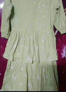 Lime green one piece dress...for girls