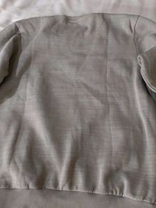 Minimal Grey Crewneck Sweater