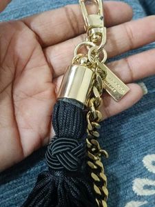 Elegant Tassel Keychain with Gold Chain