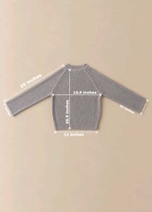 GREY TEXTURED KNIT SWEATER WITH DISTINCTIVE SLEEVE