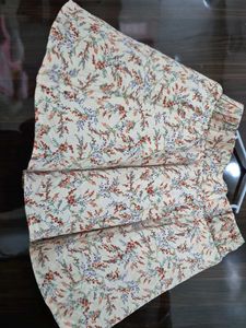 Floral Print Mini Skirt