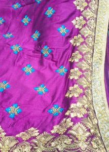 Embroidered Silk Saree