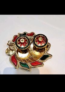 New Combo Haldi Kumkum Pooja Thali Pack Of 3