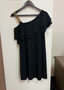 Foreign Imported Stylish Black Single Sleeve Dress