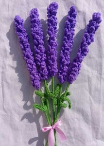 Crocheted Flower lavender sticks