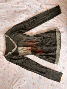 Vintage Print Long Sleeve Top
