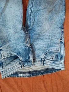 Men's Acid Wash Distressed Jeans new  hai