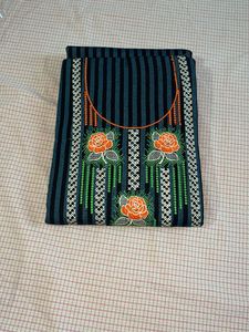 Embroidered Striped Suit