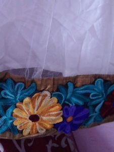 Elegant Floral Embroidered gown