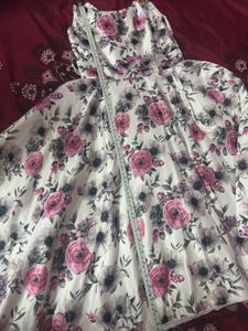 Elegant Floral Print Dress for Girls