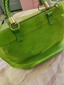 Green Floral Handbag