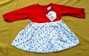 Cute Red & White Baby Dress