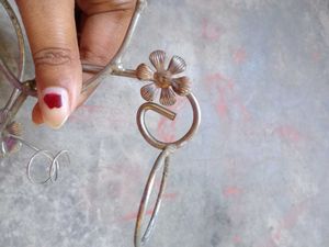 Rustic Metal Floral Candle Holder