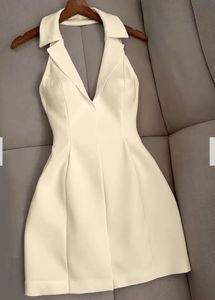 Chic Halter Neck Blazer Dress