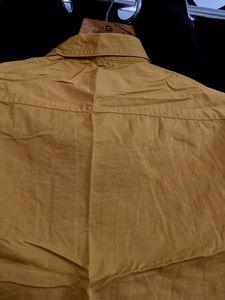 Men's Mustard Yellow Casual Shirt