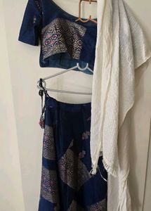 Elegant Blue Lehenga Choli Set