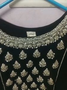 Black Worked Kurti