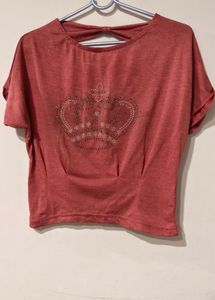Stylish back crop top