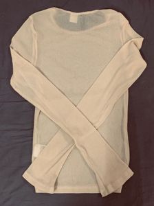 H&amp;M Sheer Long Sleeve Top