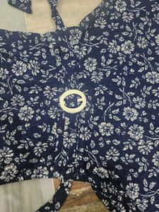 Navy Floral Sparkle  Maxi Dress