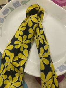 Yellow Floral Scarf
