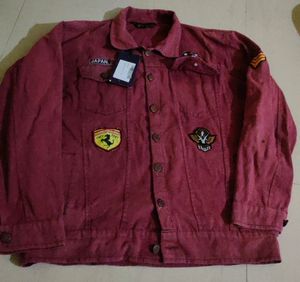 Y1 Men's Denim Jacket Faded L Size