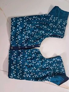 Beautiful Teal Saree with Print