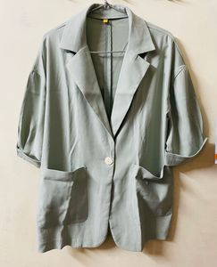 Mint Short Sleeve Blazer
