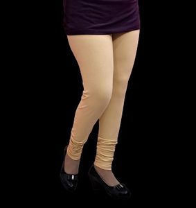 Cotton Leggings V - Cut (With Mayani) Cream colour