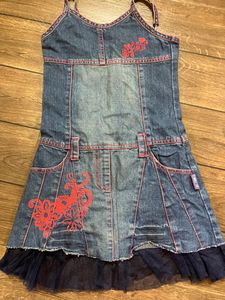 BARBIE Denim Dress 3/4 Yrs