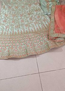 semi stitched Exquisite Embroidered Lehenganga Cho