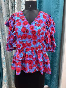 PlusS Floral Top