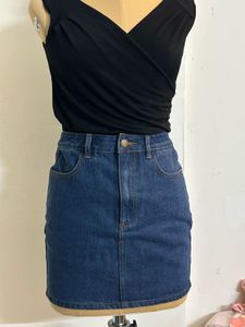 Denim Mini Skirt