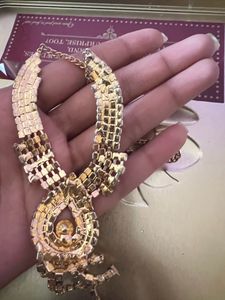 Gold Colour- Diamond Necklace