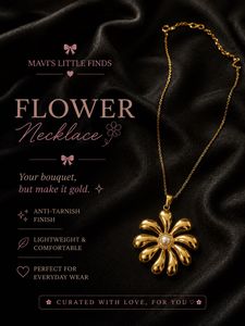 Gold Flower Necklace