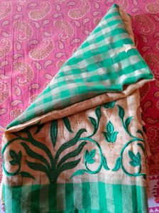 Elegant Embroidered Saree