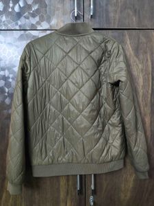 Forever 21 Olive Green Quilted Bomber Jacket