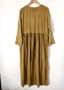 Boho Lace-Up Maxi Dress