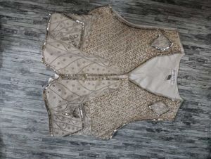 Sequin Embellished Party Vest
