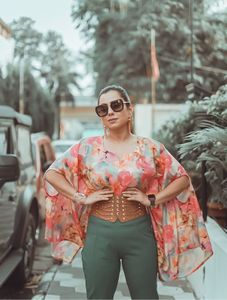 Boho Floral Print Crop Top