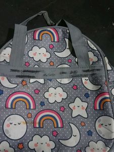 Cute Moon &amp; Cloud Print Duffle Lunch Bag