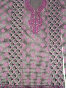 Pink & Gray suit material
