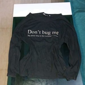 Graphic Long Sleeve "Don't Bug Me" Tee