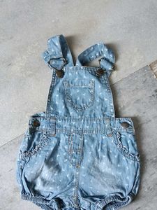 Baby Denim Overalls with Cute Print