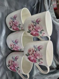 Floral Ceramic Coffee Mugs