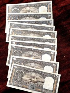 💥✨RARE SIGNED BLACK BOAT 10 RS NOTE✨💥