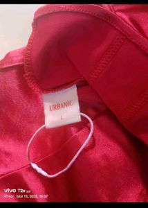 Red Satin Corset Top