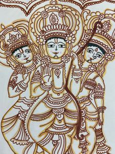 Lord Jagannath,Lord Ram , Yellow Page Art on Paper