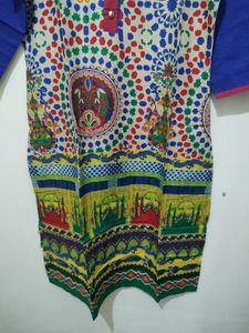 Shree Multicolour Temple Floral Print Kurta