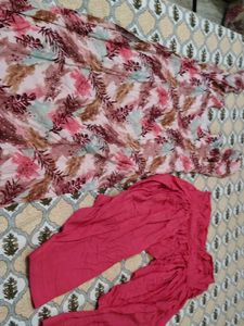 Beautiful Printed Kurta with Patiala